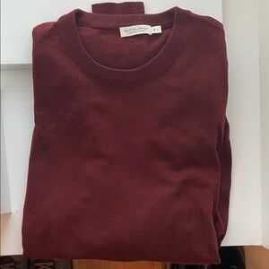 Suitsupply Men's Deep Red Crewneck Sweater